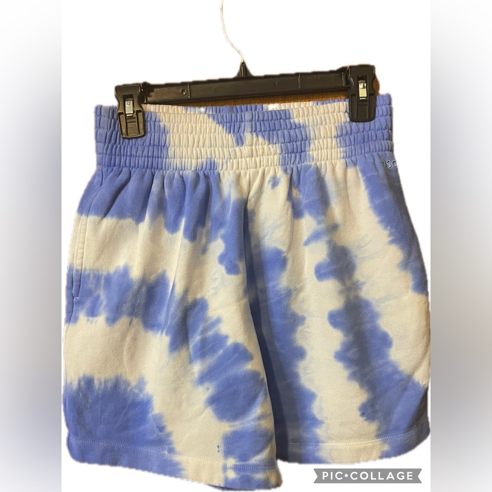 DSG Blue and White Tie-Dye Sweatpants